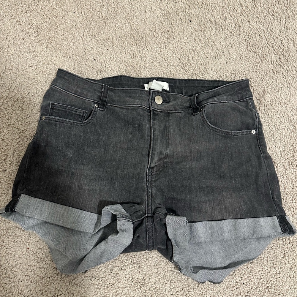 Women's Black Denim Shorts